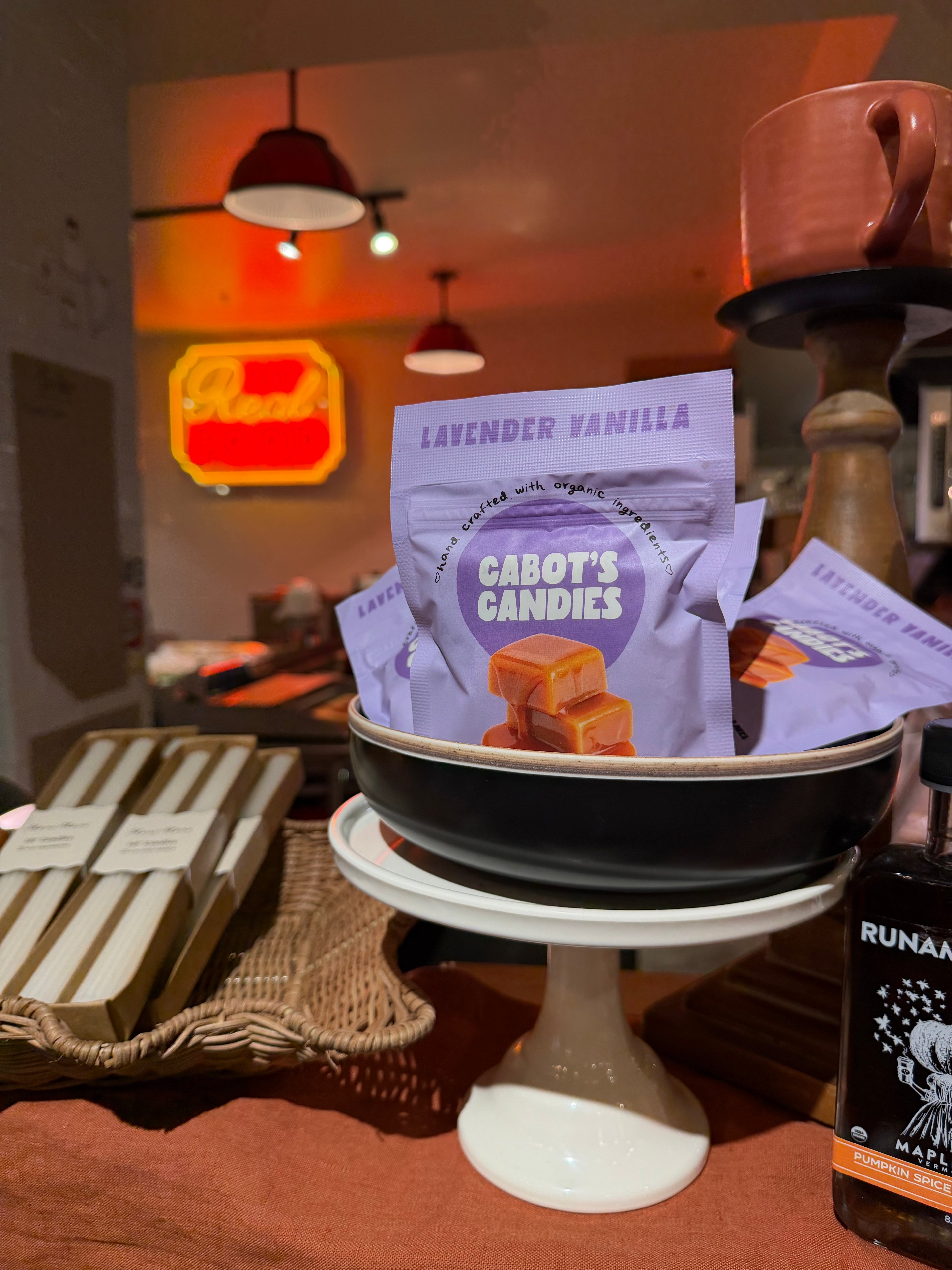 Artisan Lavender Vanilla Caramels - Cabot's Candies