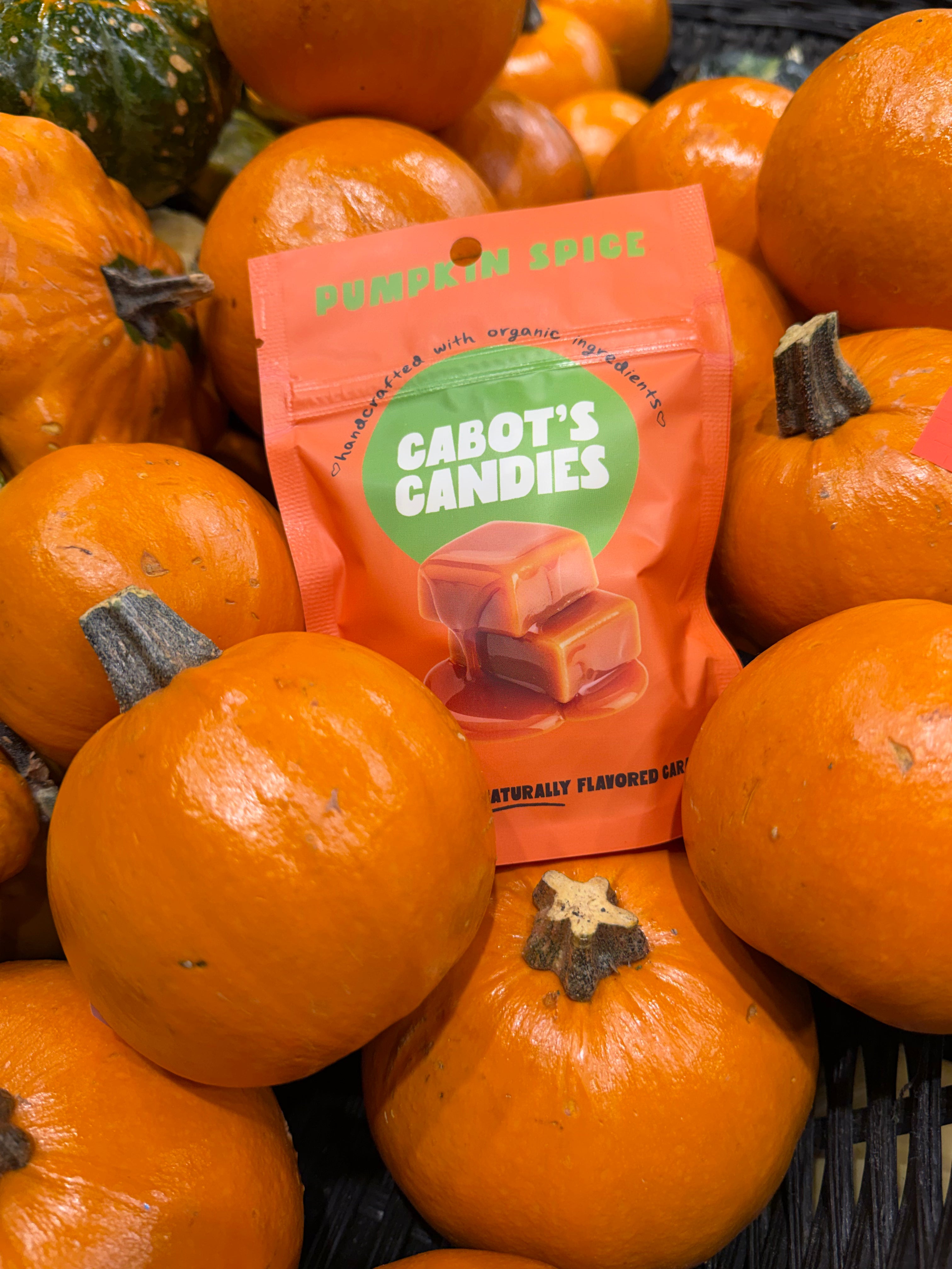 Gourmet Pumpkin Spice Caramels – Limited Edition – Cabot's Candies