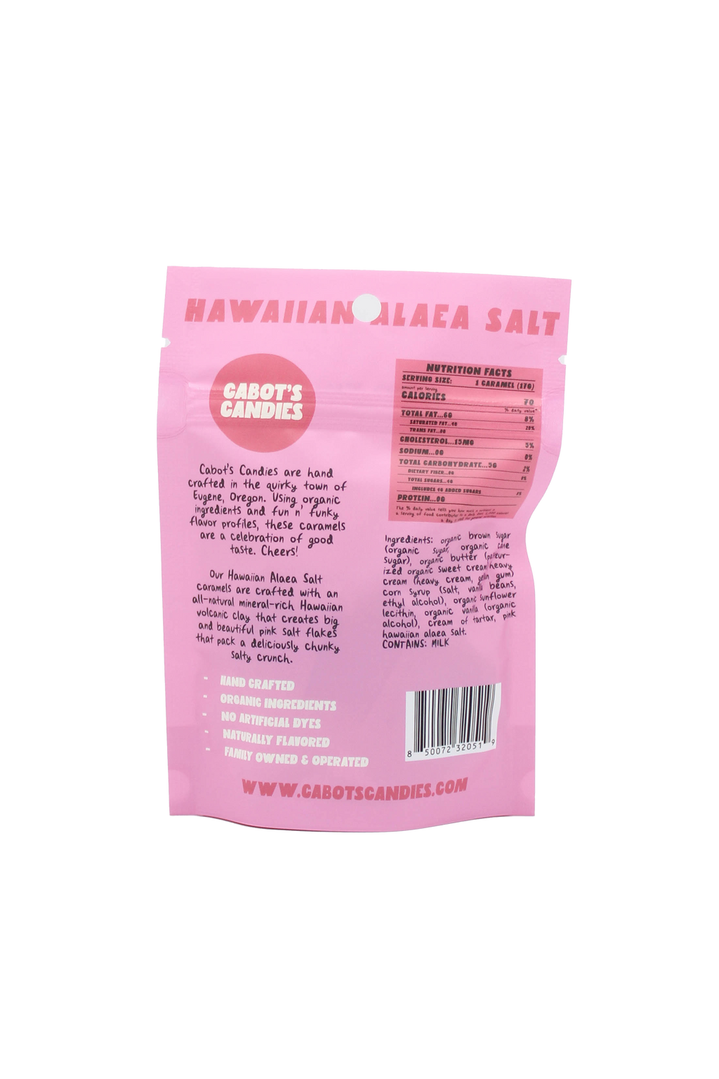 Artisanal Hawaiian Alaea Salt Caramels – Gourmet Candy - Cabot's Candies
